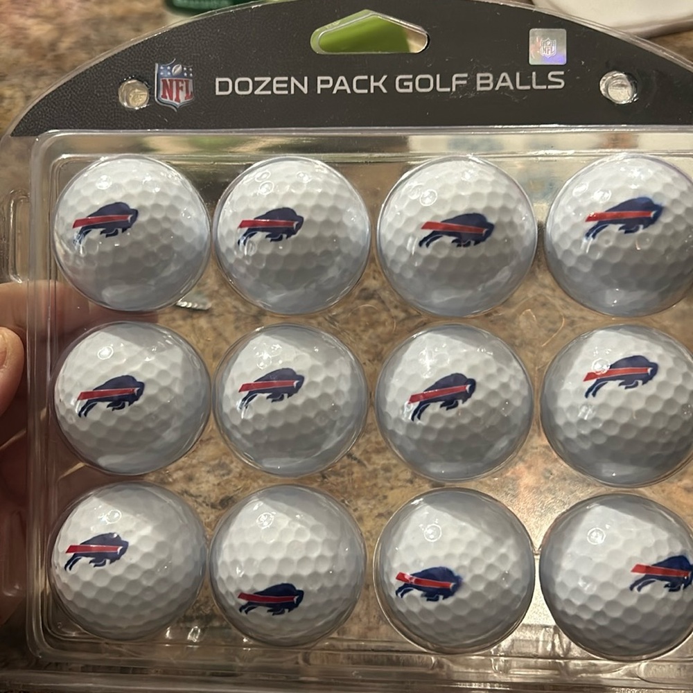 Brand new in the package… Buffalo Bills Golf Balls Dozen Pack